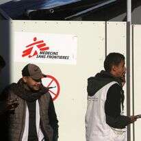 פלסטינים בקליניקת רופאים ללא גבולות בבית החולים נאצר בחאן יונס | עאבד ראחים חאטיב, פלאש 90