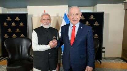 ראש הממשלה בנימין נתניהו וראש ממשלת הודו נרנדרה מודי | מעיין טואף/ לע״מ
