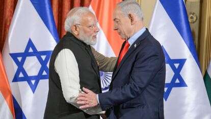 ראש הממשלה בנימין נתניהו וראש ממשלת הודו נרנדרה מודי | מעיין טואף/ לע״מ ראש הממשלה בנימין נתניהו וראש ממשלת הודו נרנדרה מודי | מעיין טואף/ לע״מ