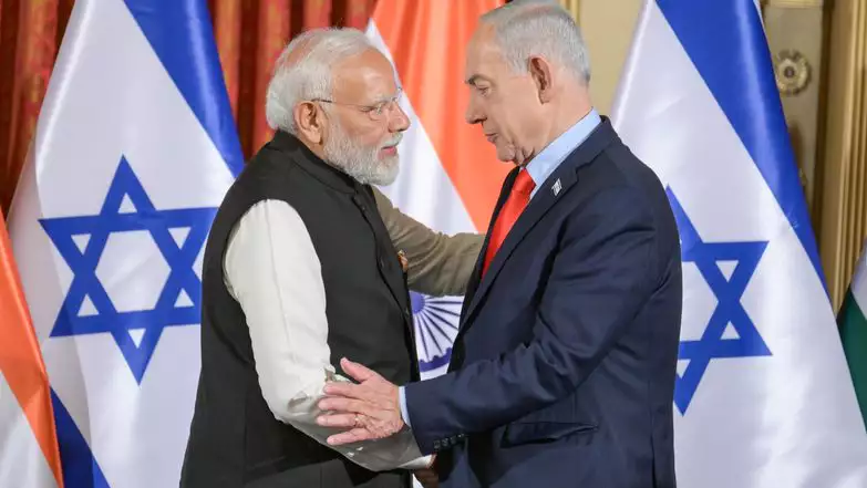ראש הממשלה בנימין נתניהו וראש ממשלת הודו נרנדרה מודי | מעיין טואף/ לע״מ ראש הממשלה בנימין נתניהו וראש ממשלת הודו נרנדרה מודי | מעיין טואף/ לע״מ