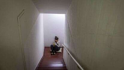 כניסה למקלט | חיים גולדברג, פלאש 90