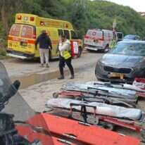 זירת האירוע של הנפילה בבית שמש | דוברות מד"א