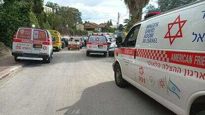 זירת האירוע של הנפילה בבית שמש | דוברות מד"א