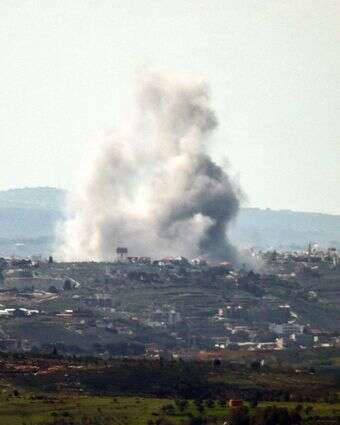 הפצצה ישראלית בדרום לבנון | AFP