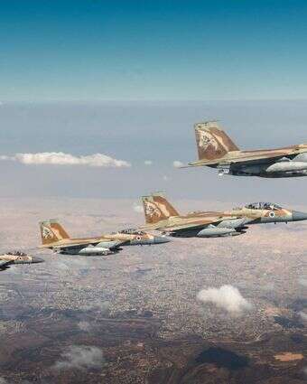 מטוסי קרב F-15I בדרכם לתקיפה בטהרן | דובר צהל מטוסי קרב F-15I בדרכם לתקיפה בטהרן | דובר צהל
