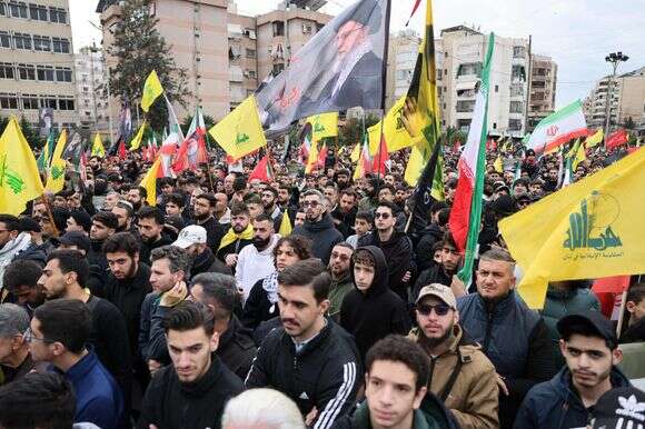 עצרת זיכרון שנערכה על ידי תומכי תנועת חיזבאללה השיעית בלבנון | Anwar AMRO / AFP