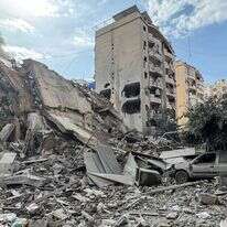 הפצצה ישראלית בביירות | AFP