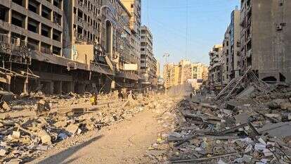 ביירות לאחר תקיפה ישראלית, במסגרת מבצע שאגת הארי | AFPTV / AFP