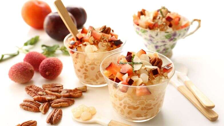 הטוויסט המפתיע לטפיוקה: תה צ׳אי, פירות ואגוזים | אפרת ליכטנשטט