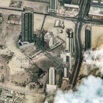 הנזק שנגרם לאחר מתקפת רחפן במנאמה, בירת בחריין | AFP) / RESTRICTED TO EDITORIAL USE - MANDATORY CREDIT AFP PHOTO