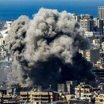 תקיפה ישראלית בביירות | AFP