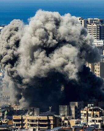 תקיפה ישראלית בביירות | AFP