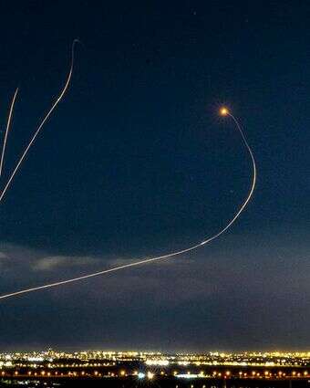 יירוט טילים בשמי ישראל | יוסי אלוני, פלאש 90