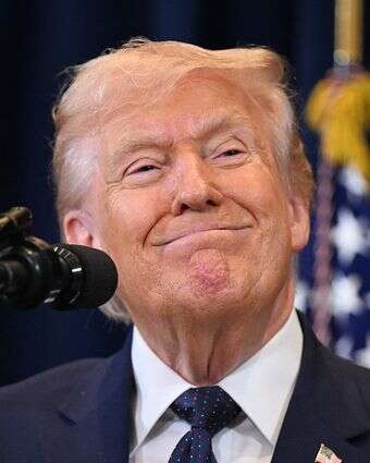 טראמפ במסיבת עיתונאים בפלורידה, השבוע | AFP