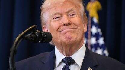 טראמפ במסיבת עיתונאים בפלורידה, השבוע | AFP טראמפ במסיבת עיתונאים בפלורידה, השבוע | AFP