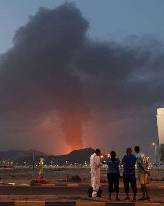 פגיעת טיל מאיראן באיחוד האמירויות | AFP
