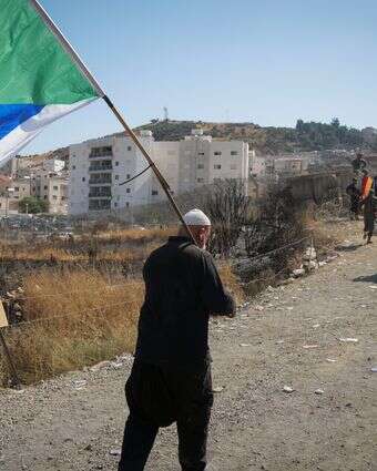 תושבים דרוזים מפגינים ליד גדר הגבול בין ישראל לסוריה | מיכאל גלעדי - פלאש 90