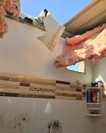 זירת נפילת שברי יירוט על בית באבו־תלול | סאלם אל עאסם