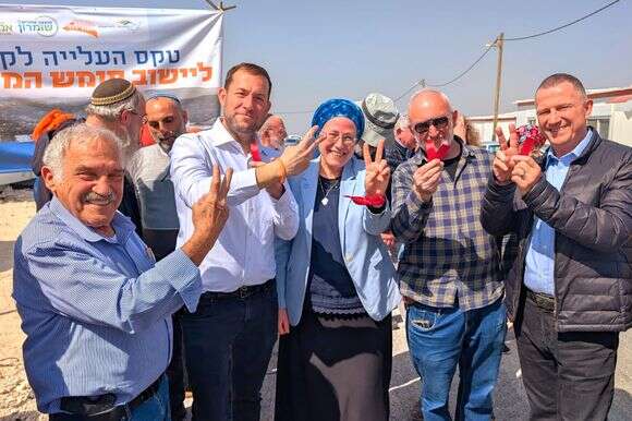 אנשי "חומש תחילה" חוגגים את החזרה הרשמית לחומש בטקס העלייה לקרקע, אדר תשפ"ו | רועי חדי