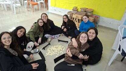 התלמידות מחו"ל שנותרו באולפנה | באדיבות אולפנת בני עקיבא אמנה כפר סבא