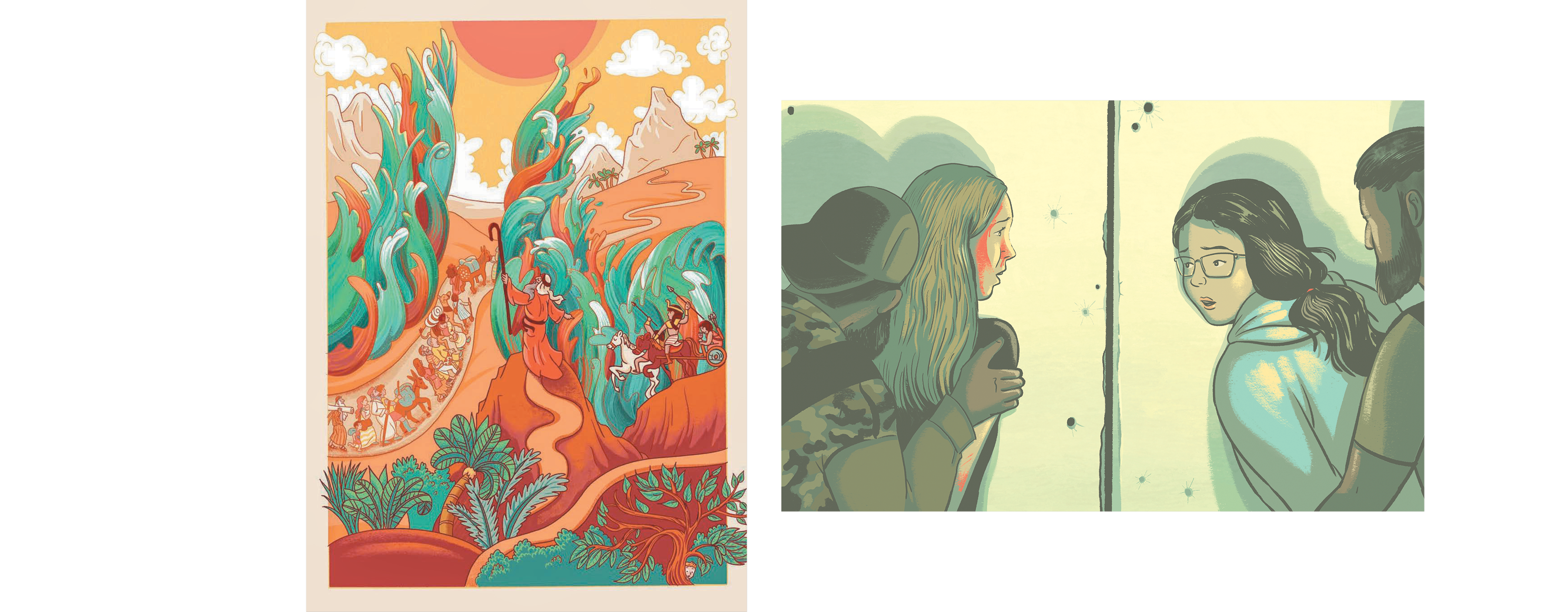 כולם צריכים לדעת מה היה שם.מתוך יומני השבי | איור: רחלי שלו