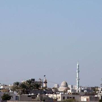 מבט על האי קשם, המשקיף על נתיב המים האסטרטגי של מצר הורמוז, איראן, | AP Photo/Vahid Salemi