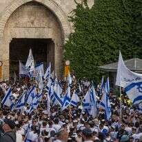 בני הציונות הדתית בריקוד דגלים בירושלים 2025 | חיים גולדברג - פלאש 90