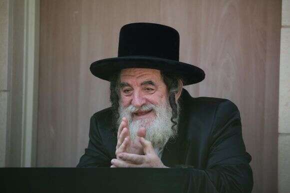 האדמו"ר מוויז'ניץ ר' ישראל הגר, אחיו הגדול של ר' מנדל | David Cohen/Flash90