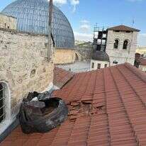 שברי טיל מיירט בעיר העתיקה | דוברות המשטרה