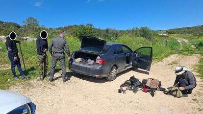 תפיסת החשודים בחורבת חדרים | דוברות מג"ב