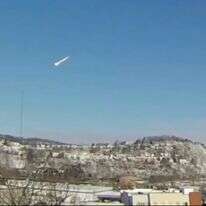 מטאור נופל בשמיים באזור פיטסבורג רבתי, פנסילבניה, ביום שלישי, 17 במרץ, 2026 | ared Rackley via AP