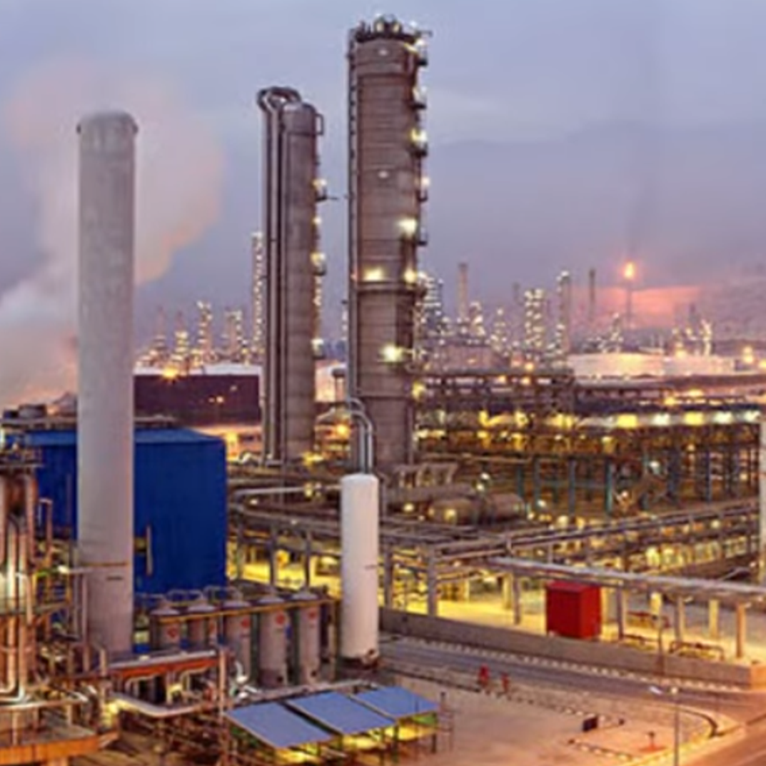 מתקני גז איראניים בשדה דרום פארס שבמפרץ הפרסי | צילום מסך מיוטיוב