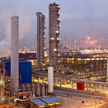 מתקני גז איראניים בשדה דרום פארס שבמפרץ הפרסי | צילום מסך מיוטיוב