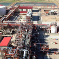 מתקני גז איראניים בשדה דרום פארס שבמפרץ הפרסי | צילום מסך מיוטיוב