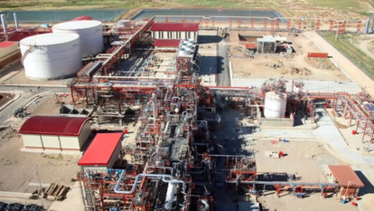 מתקני גז איראניים בשדה דרום פארס שבמפרץ הפרסי | צילום מסך מיוטיוב