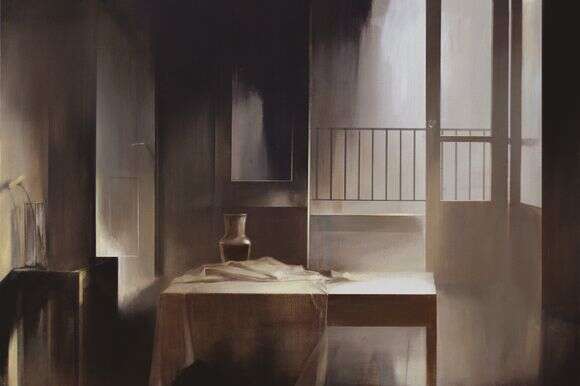 סימון אדג'יאשווילי, ללא כותרת, אקריליק על בד