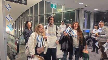 העולים נוחתים בנתב"ג, אתמול | אלישע חנקין, דוברות משרד העלייה והקליטה