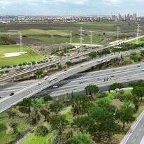 הדמיית מחלף דניאל | ינון תכנון ייעוץ ומחקר