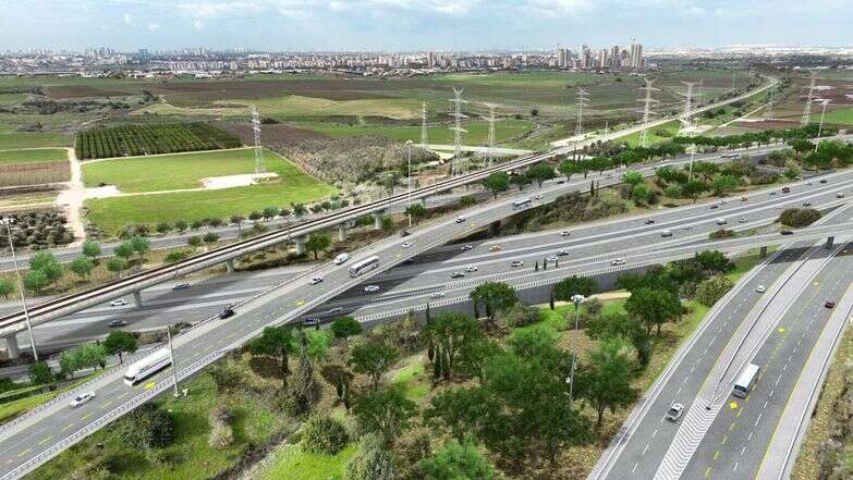 הדמיית מחלף דניאל | ינון תכנון ייעוץ ומחקר