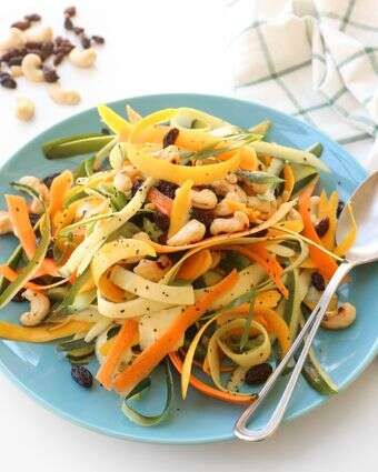 סלט סרטי קישואים וגזר | אפרת ליכטנשטט