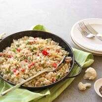 ״קוסקוס״ כרובית עם אפונה ופלפל אדום | אפרת ליכטנשטט