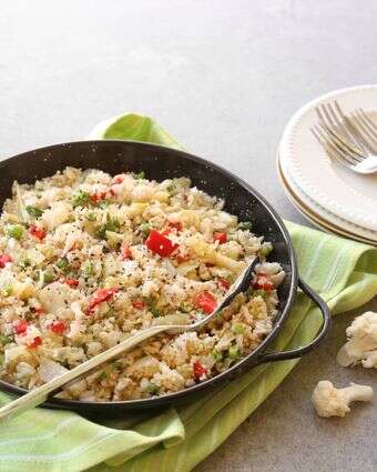 ״קוסקוס״ כרובית עם אפונה ופלפל אדום | אפרת ליכטנשטט