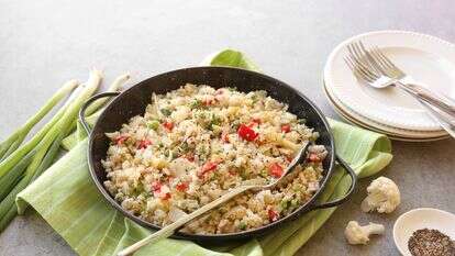 ״קוסקוס״ כרובית עם אפונה ופלפל אדום | אפרת ליכטנשטט