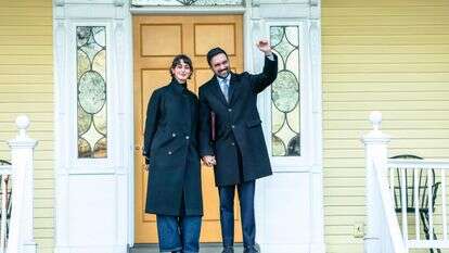 ראש עיריית ניו יורק זוהרן ממדאני ורעייתו ראמה דוואג'י | AFP