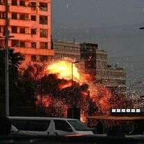 הפצצה ישראלית בביירות | AFP