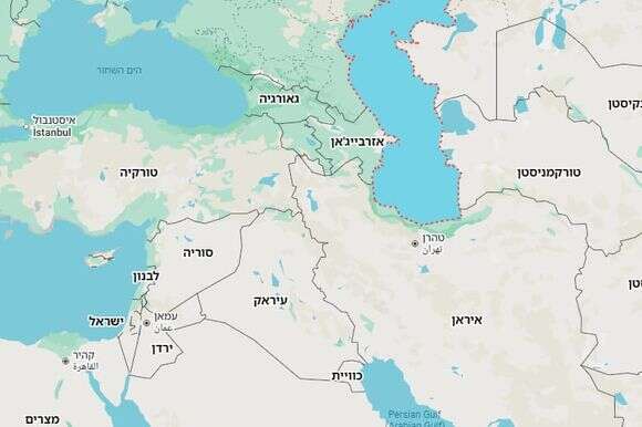 לא ברור מה עמד מאחורי התקיפה. הים הכספי (באדום מקווקו) | אתרי מפות