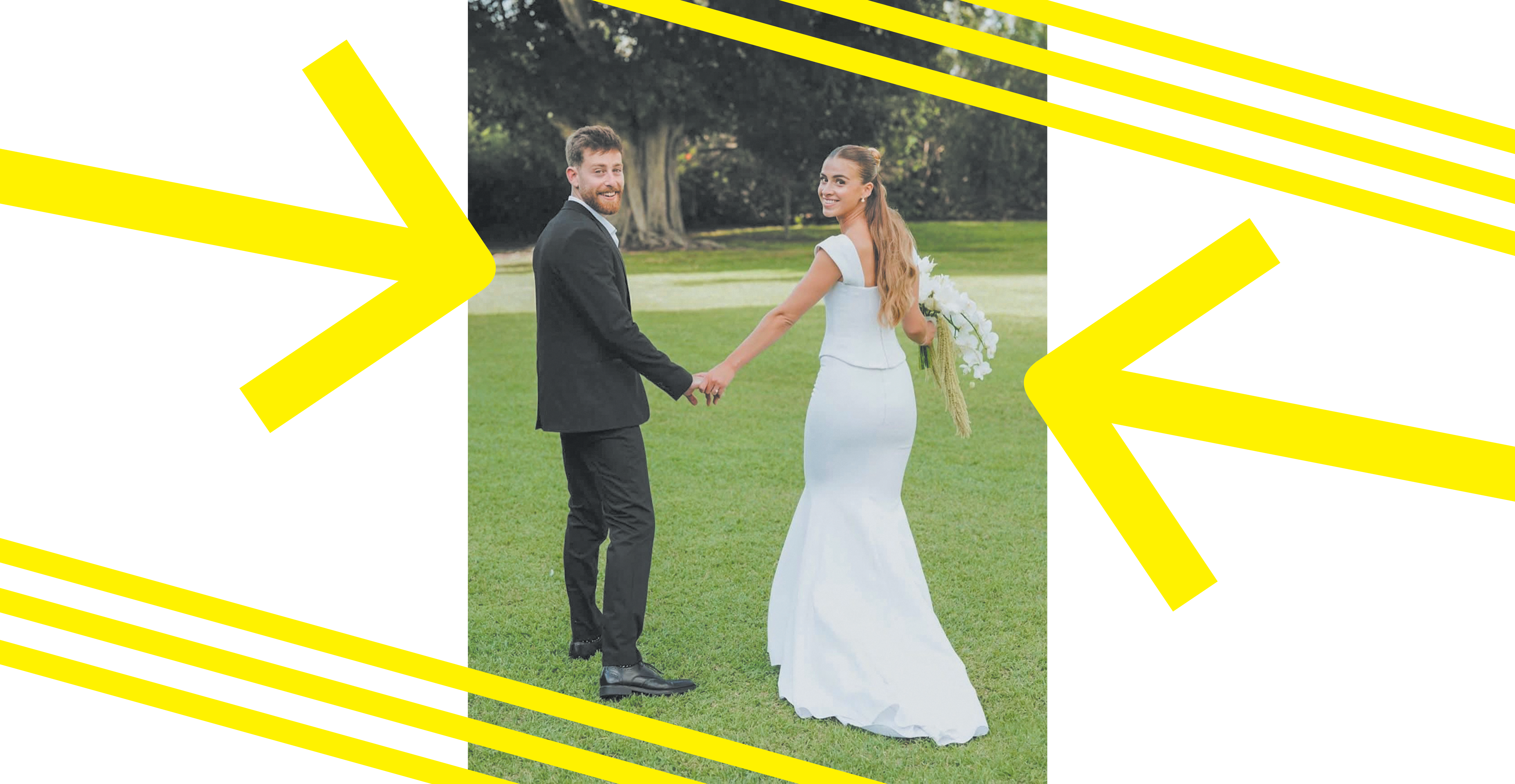 חיזוק מטורף לזוגיות. רון ומיטב בחתונה | באדיבות הזוג