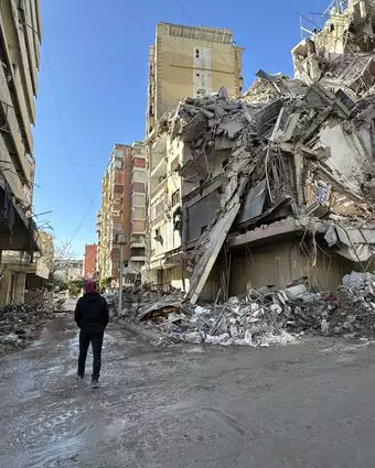 הפצצות בדאחייה של ביירות, לפני שבועיים | גטי אימג'ס