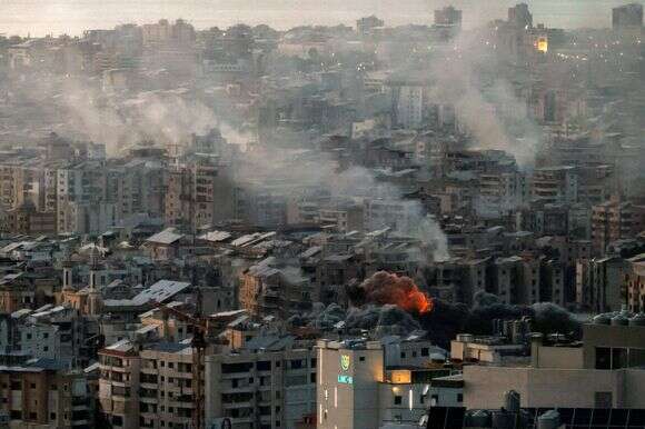 הדאחייה בביירות לאחר הפצצות חיל האוויר, מבצע שאגת הארי | EPA