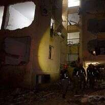 כוחות חילוץ והצלה של פיקוד העורף בזירת הנפילה בערד | דובר צה"ל